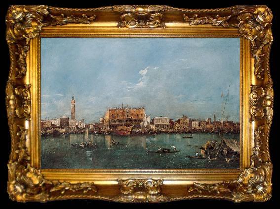 framed  Francesco Guardi Venice from the Bacino di San Marco, ta009-2